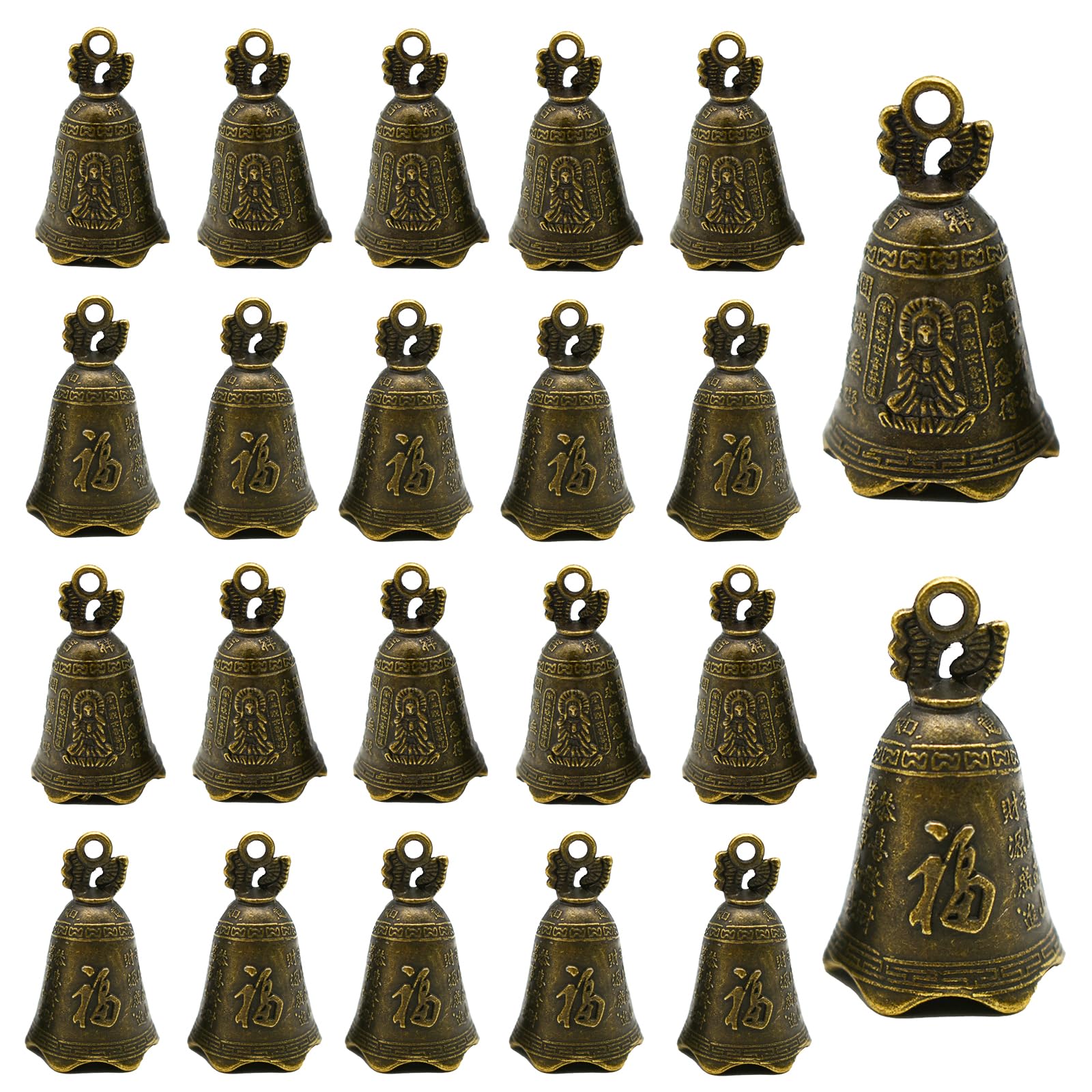 Amazon.com: Pinenjoy 20Pcs Small Bronze Feng Shui Bell Vintage